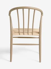 Jasper Conran London Set of 2 Natural Beige Bray Dining Chairs - Image 6 of 6