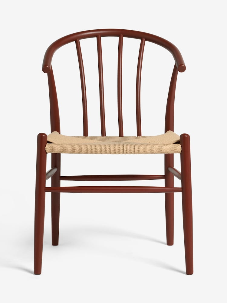 Jasper Conran London Set of 2 Rust Red Bray Dining Chairs - Image 2 of 5 Jasper Conran London Set of 2 Rust Red Bray Dining Chairs - Image 2 of 5