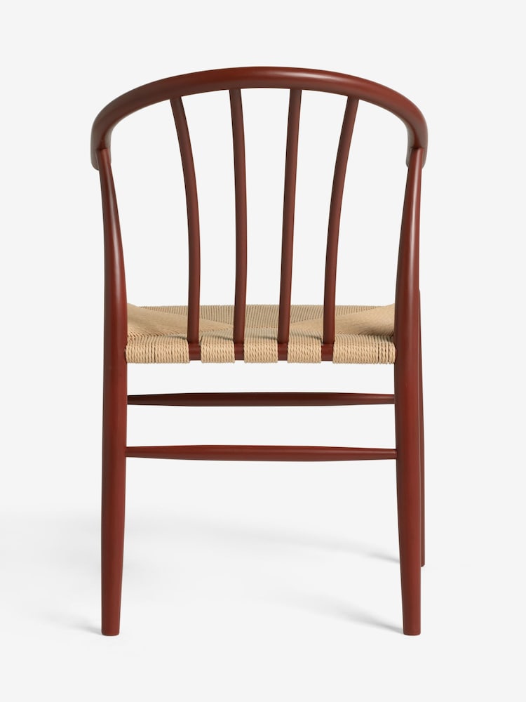 Jasper Conran London Set of 2 Rust Red Bray Dining Chairs - Image 5 of 5 Jasper Conran London Set of 2 Rust Red Bray Dining Chairs - Image 5 of 5