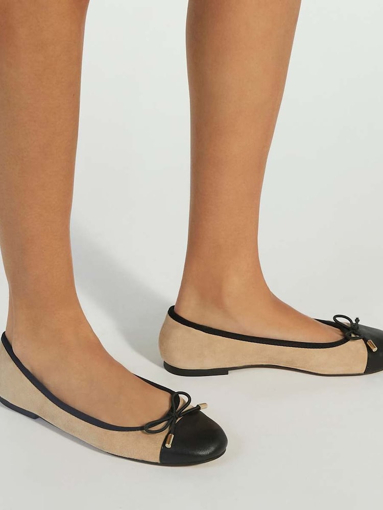 Marrón tostado - Dune London Altoest Flexible Sole Contrast Leather Ballerina Flats - Imagen 6 de 6 Marrón tostado - Dune London Altoest Flexible Sole Contrast Leather Ballerina Flats - Imagen 6 de 6