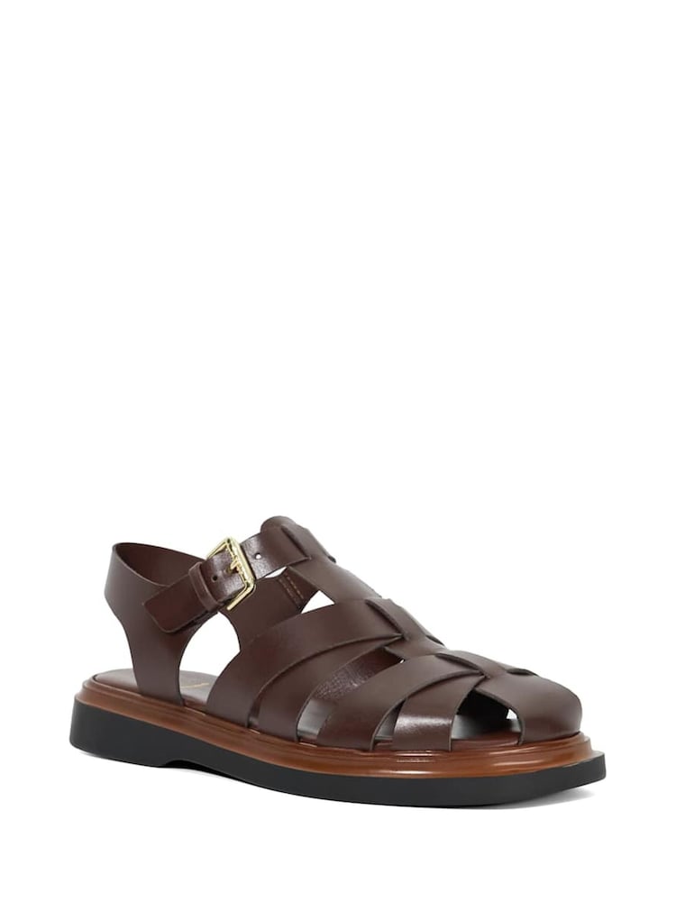 Dune London Black Lisherman Fisherman Chunky Sandals - Image 3 of 6