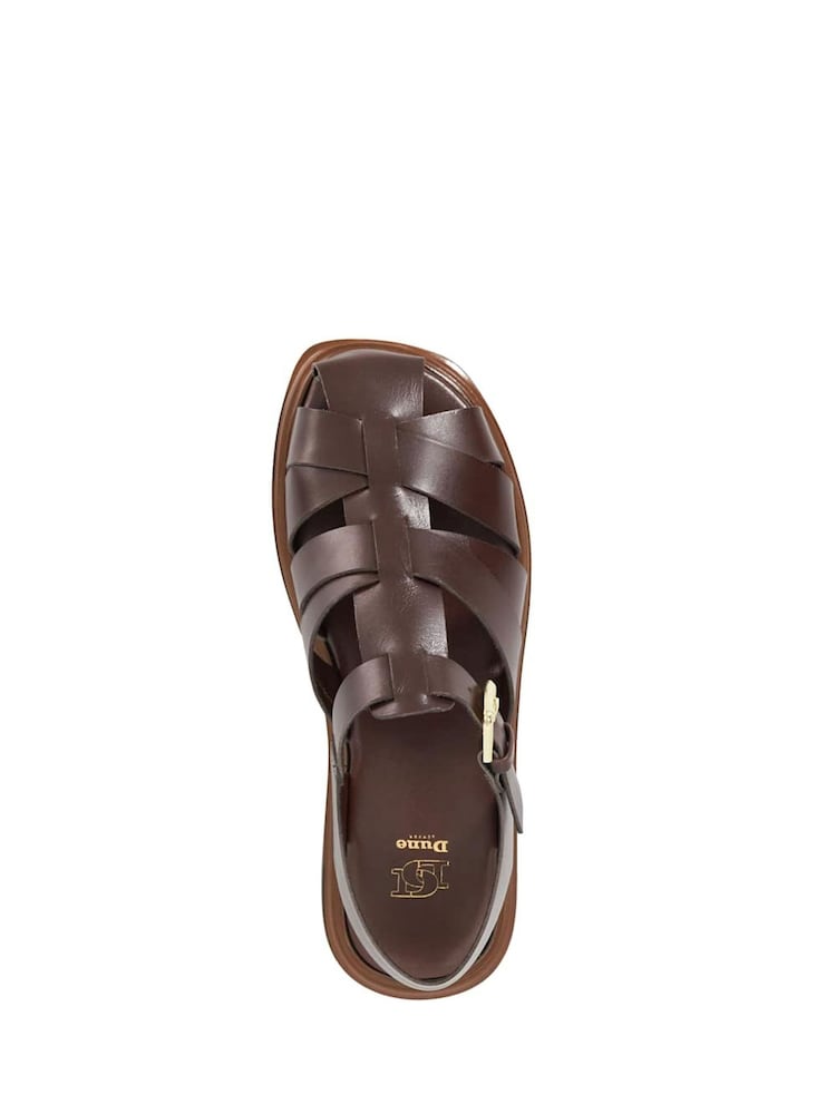 Dune London Black Lisherman Fisherman Chunky Sandals - Image 5 of 6