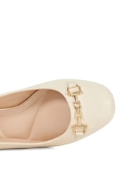 Кремовый - Dune London Dreaming Round Toe Branded Slingback Block Heels - Изображение 5 из 6