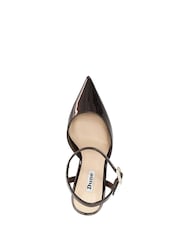 Castanho - Dune London Channel Y Back Open Court Heels - Imagem 5 de 6