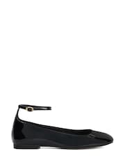 črna - Dune London Hoop Ankle Strap Ballet čevlji - Slika 2 iz 6
