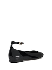 črna - Dune London Hoop Ankle Strap Ballet čevlji - Slika 4 iz 6