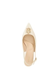 Dune London Cream Contact Branded Block Slingback Court Heels - Image 5 of 6
