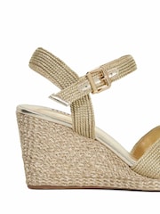 Dune London Gold/Red Lope Cross Over Strap Sandals - Image 6 of 6