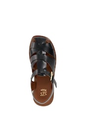 Dune London Charcoal Black Lisherman Fisherman Chunky Sandals - Image 5 of 6