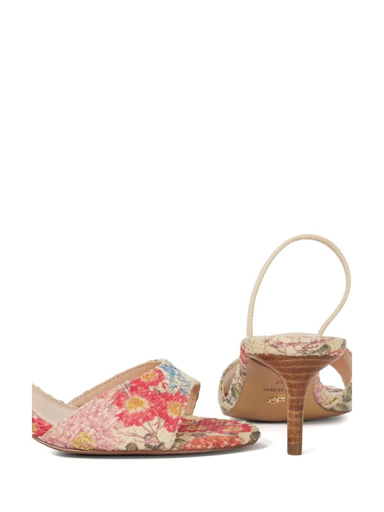 Dune London Medalines Slingback Kitten Heel Sandals - Image 4 of 6