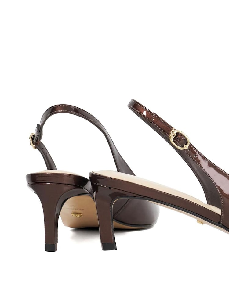 rumenorjava rjava - Dune London Celinna Set Back Kitten Slingback čevlji - Slika 6 iz 6 rumenorjava rjava - Dune London Celinna Set Back Kitten Slingback čevlji - Slika 6 iz 6