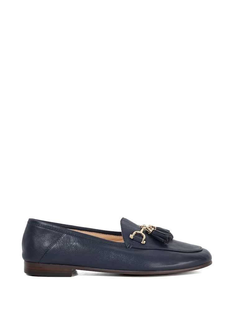 Mornarsko modra - Mokasini iz usnja z resicami Dune London Flexible Sole Greysons - Slika 2 iz 6 Mornarsko modra - Mokasini iz usnja z resicami Dune London Flexible Sole Greysons - Slika 2 iz 6