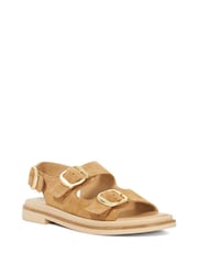 Dune London Cream Luckles Triple Buckle Chunky Sandals - Image 2 of 6