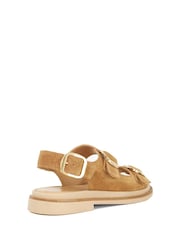 Dune London Cream Luckles Triple Buckle Chunky Sandals - Image 3 of 6