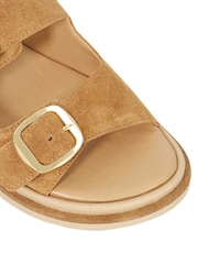 Dune London Cream Luckles Triple Buckle Chunky Sandals - Image 5 of 6