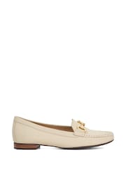 Dune London Cream Glenniee Comfort Snaffle Loafers - Image 2 of 6
