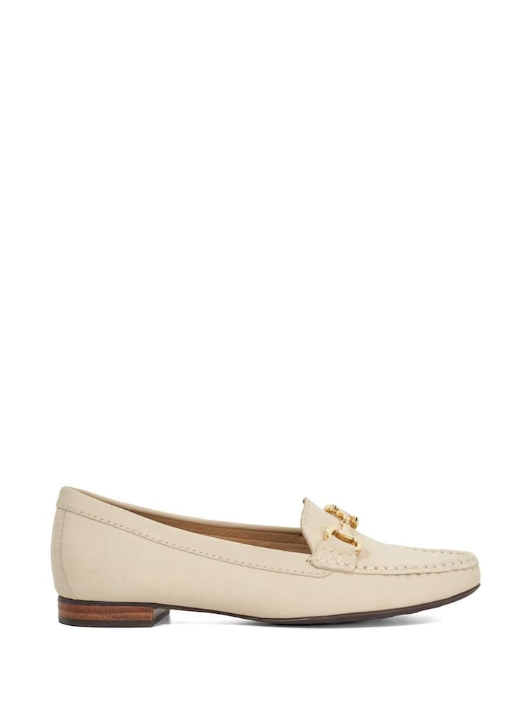 Dune London Cream Glenniee Comfort Snaffle Loafers - Image 2 of 6