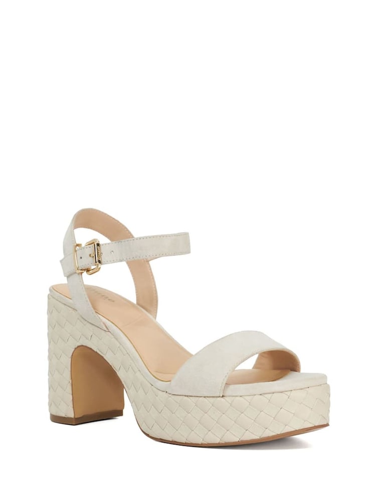 Crema - Dune London Monotone Platform Heel Sandals - Imagen 2 de 5 Crema - Dune London Monotone Platform Heel Sandals - Imagen 2 de 5