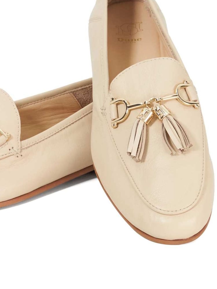 Cream Dove - Mokasini iz usnja z resicami Dune London Flexible Sole Greysons - Slika 5 iz 5 Cream Dove - Mokasini iz usnja z resicami Dune London Flexible Sole Greysons - Slika 5 iz 5