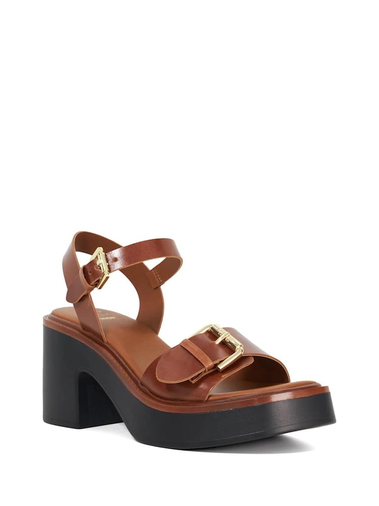 Rot - Dune London Jupiter Buckle Flatform Sandals - Bild 2 von 6 Rot - Dune London Jupiter Buckle Flatform Sandals - Bild 2 von 6