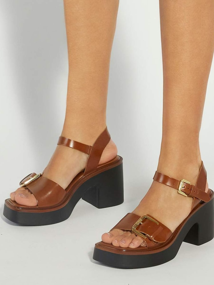 Rot - Dune London Jupiter Buckle Flatform Sandals - Bild 6 von 6 Rot - Dune London Jupiter Buckle Flatform Sandals - Bild 6 von 6