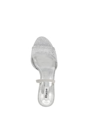 Dune London Silver Standard Fit Mariko Mesh Kitten Heels - Image 4 of 6
