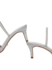 Dune London Silver Standard Fit Mariko Mesh Kitten Heels - Image 5 of 6