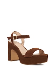 Коричневый - Dune London Monotone Platform Heel Sandals - Изображение 2 из 6