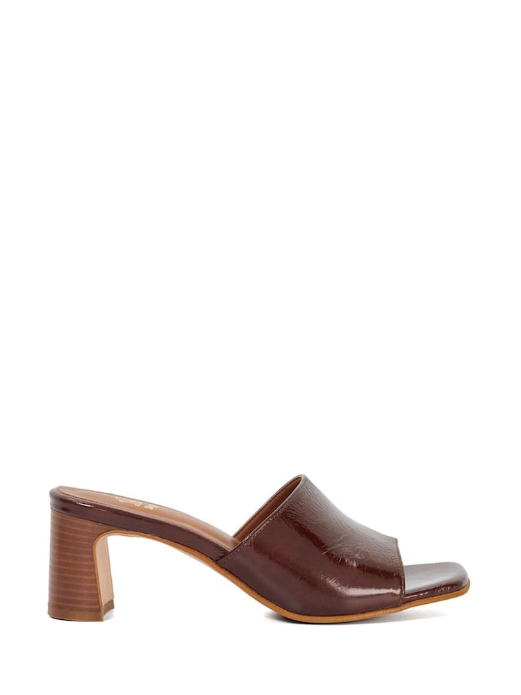 Marrón claro - Dune London Jule Mule Soft Upper Heeled Sandals - Imagen 1 de 5 Marrón claro - Dune London Jule Mule Soft Upper Heeled Sandals - Imagen 1 de 5