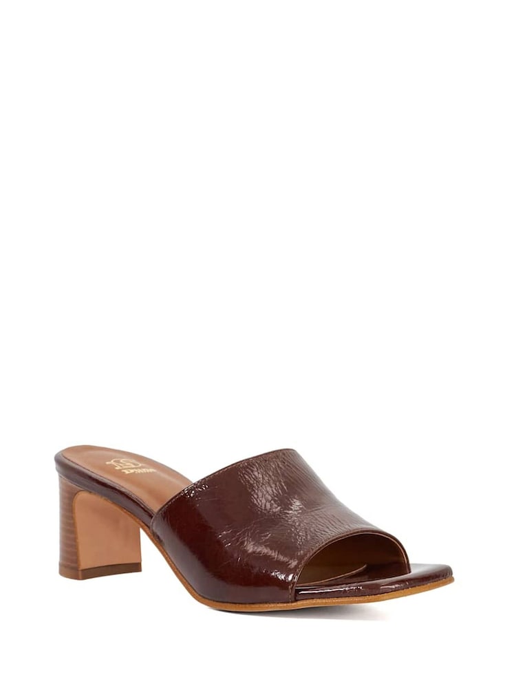 Marrón claro - Dune London Jule Mule Soft Upper Heeled Sandals - Imagen 2 de 5 Marrón claro - Dune London Jule Mule Soft Upper Heeled Sandals - Imagen 2 de 5