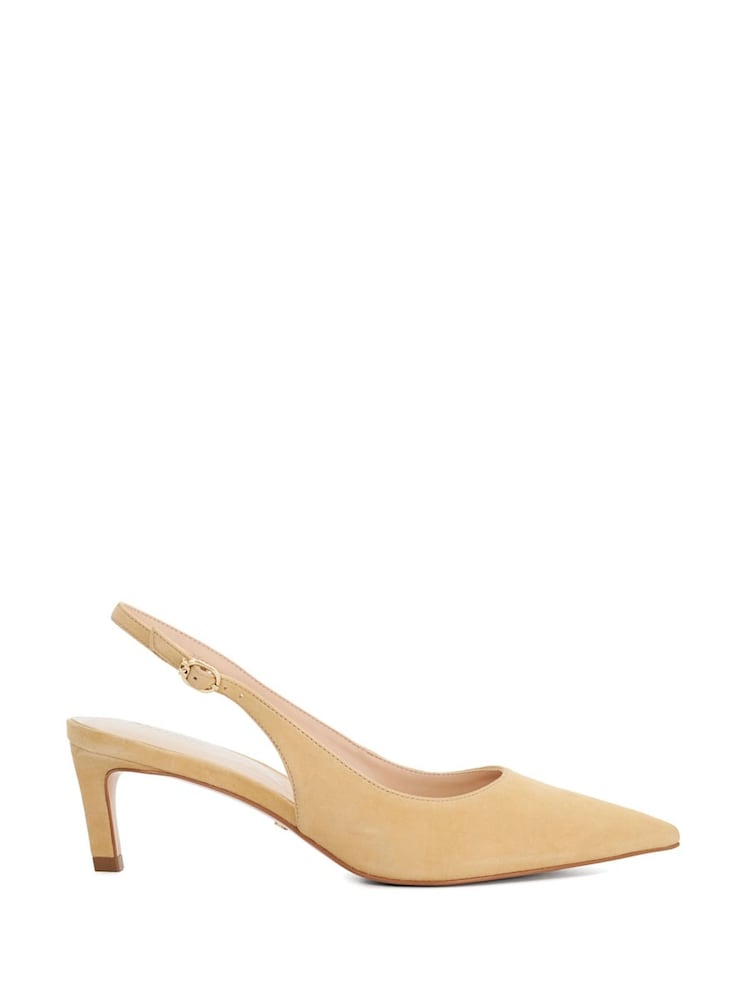 Creme - Dune London Celinna Schuhe mit Fersenriemen und Kitten-Absatz - Bild 1 von 5 Creme - Dune London Celinna Schuhe mit Fersenriemen und Kitten-Absatz - Bild 1 von 5