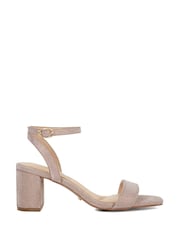 Dune London Metallic Standard Fit Melini Block Heel Sandals - Image 2 of 6