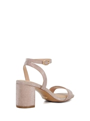 Dune London Metallic Standard Fit Melini Block Heel Sandals - Image 4 of 6