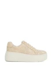 Розовый - Dune London Episode Flatform Lace Up Sport Trainers - Image 2 of 6
