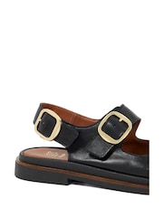 Dune London Black Luckles Triple Buckle Chunky Sandals - Image 6 of 6