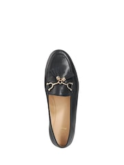 Dune London Charcoal Black Standard Fit Flexible Sole Graysons Tassel Leather Loafers - Image 5 of 6