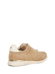Dune London Cream Entitle Slim Sole Runner Trainers - Image 3 of 5