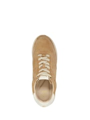 Dune London Cream Entitle Slim Sole Runner Trainers - Image 4 of 5