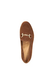 Dune London Brown 1 Regular Fit Glair Branded Snaffle Leather Trim Shoes - Image 5 of 6