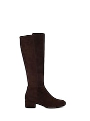 Dune London Brown Tayla Smart Stretch High Leg Boots - Image 4 of 8