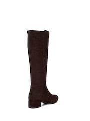 Dune London Brown Tayla Smart Stretch High Leg Boots - Image 6 of 8