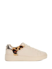 Кремовый - Dune London Elli Material Mix Cupsole Trainers - Image 1 of 4