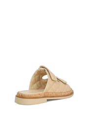 Dune London Brown Lottais Quilt Backless Sliders - Image 4 of 6