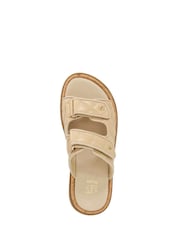 Dune London Brown Lottais Quilt Backless Sliders - Image 5 of 6