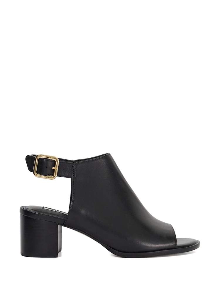 Dune London Black Joupe Block Heel Mule Shoes - Image 1 of 5