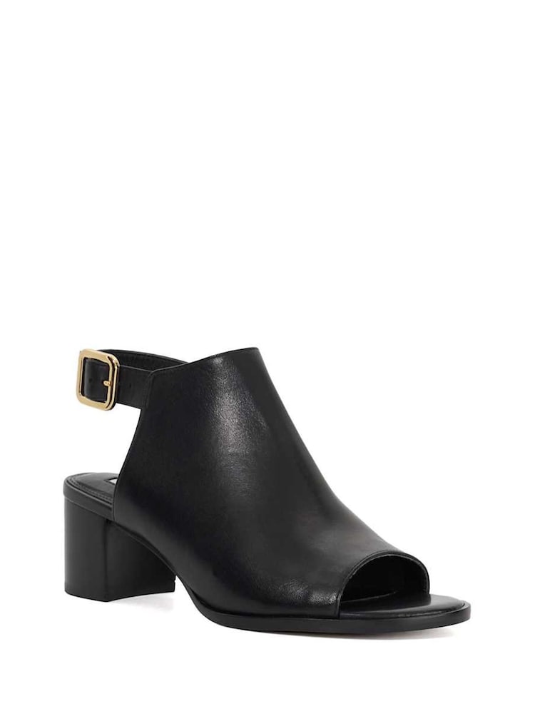 Dune London Black Joupe Block Heel Mule Shoes - Image 2 of 5