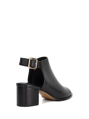 Dune London Black Joupe Block Heel Mule Shoes - Image 3 of 5