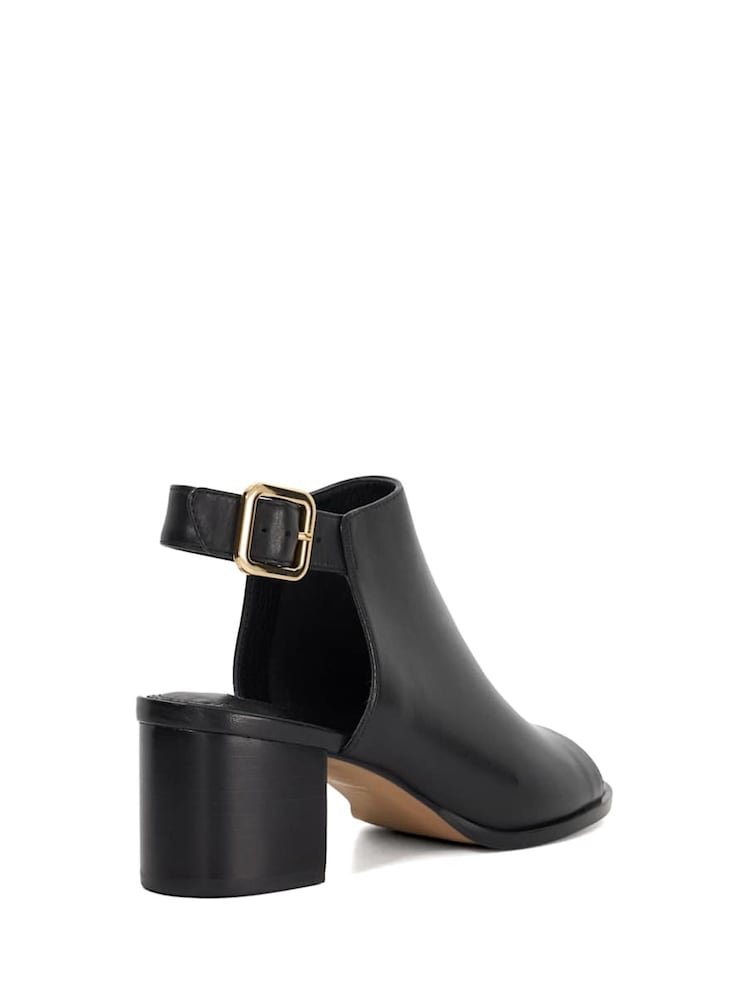 Dune London Black Joupe Block Heel Mule Shoes - Image 3 of 5