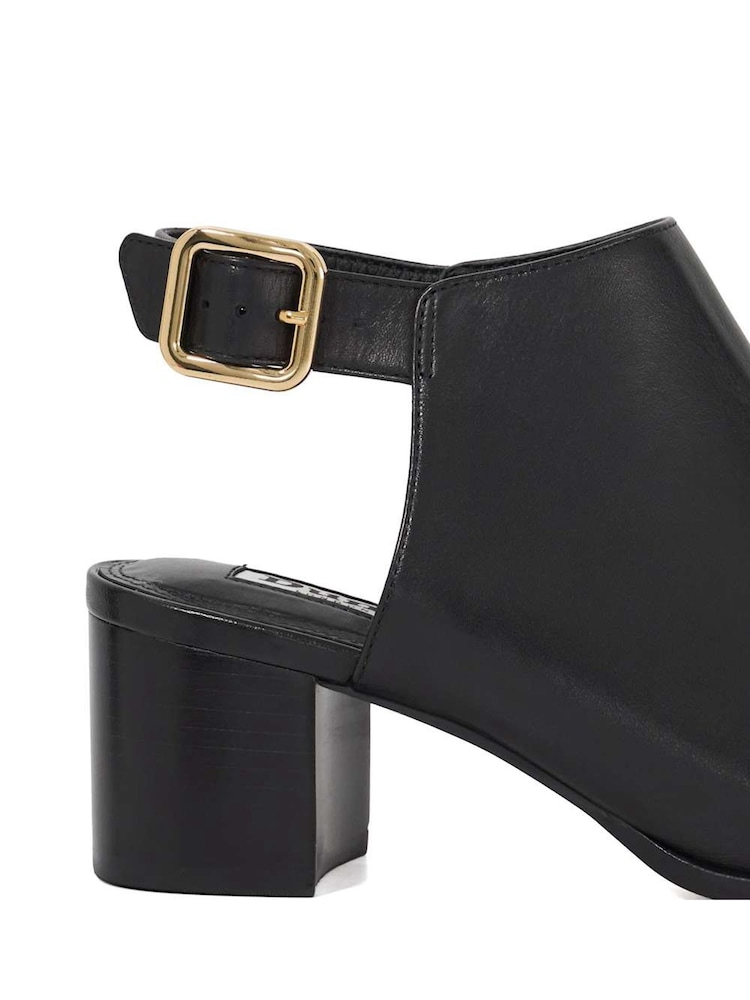 Dune London Black Joupe Block Heel Mule Shoes - Image 5 of 5