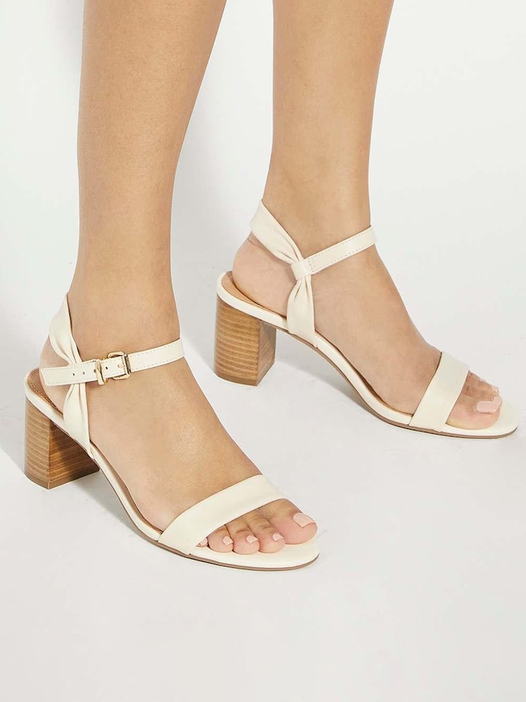 Creme - Dune London Jaliz Two Part Heel Sandals - Bild 1 von 6 Creme - Dune London Jaliz Two Part Heel Sandals - Bild 1 von 6